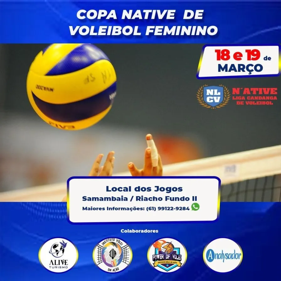 Contribua com o fomento do voleibol em Brasília participando de nossa 1° copa realizada nas satélites do DF.